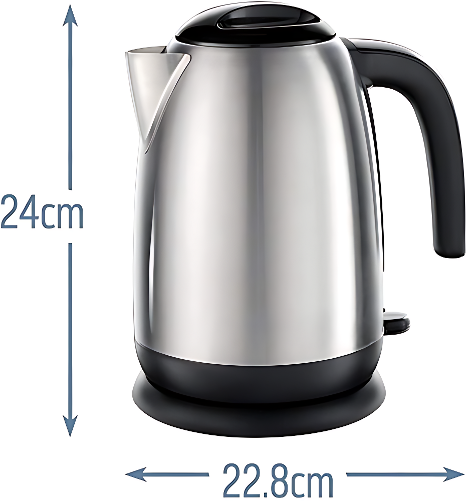 1.7L 3000W Brushed Adventure Kettle